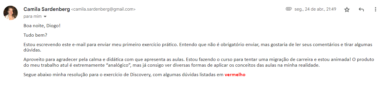 Depoimento Camila